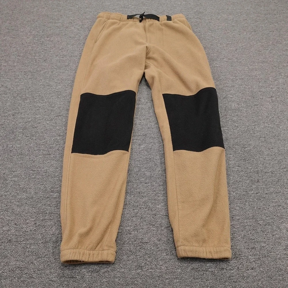 Roark Pants Mens Medium 34x29 Beige Fleece Jogger Elastic Waist Outdoor Hiking